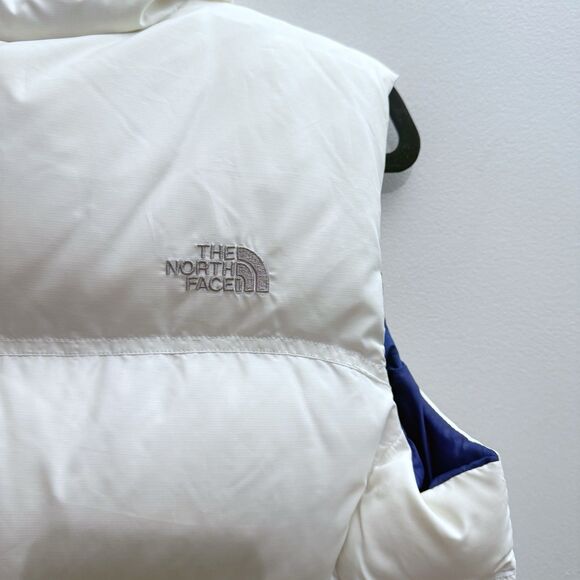THE NORTH FACE NUPTSE 700 GOOSE DOWN QUILT PUFFER WHITE VEST JACKET Medium - Picture 7 of 10